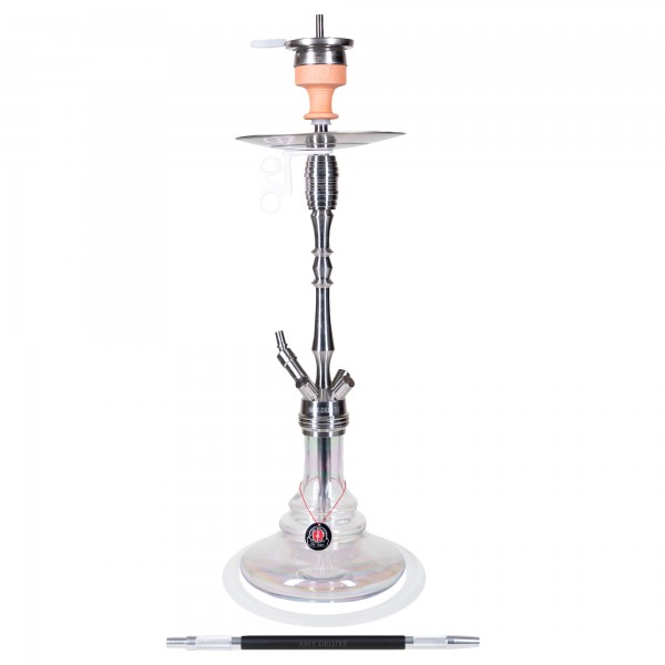 amy deluxe Shisha SS07 Palm Steel transparent 