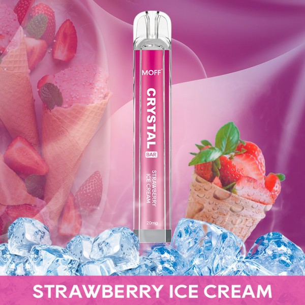MOFF CRYSTAL VAPE - Strawberry Ice Cream