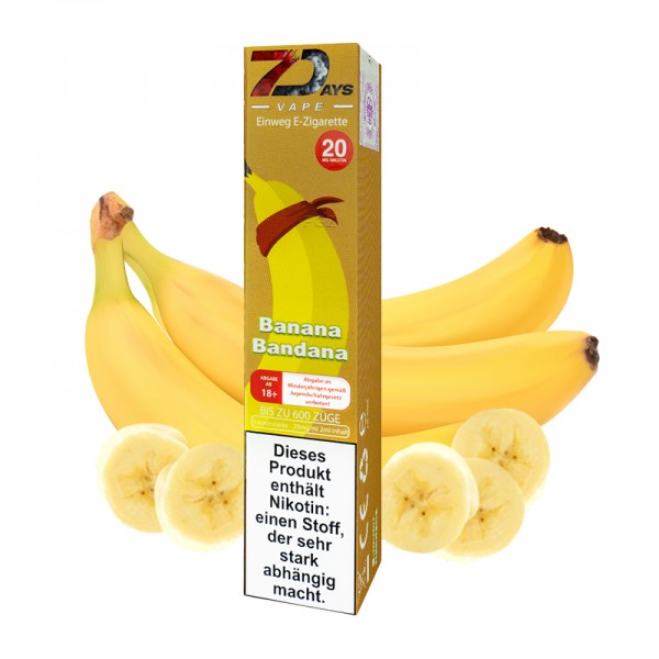7 Days Vape - Banana Bandana